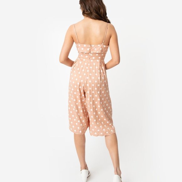NWT Unique Vintage Nancy Wide Leg Romper - Picture 2 of 6